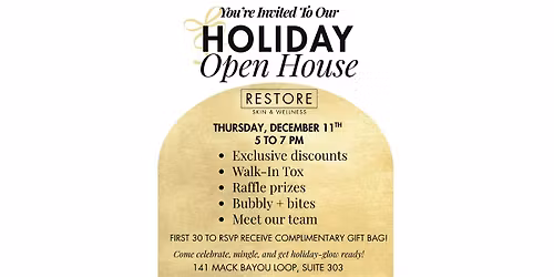 Restore Skin & Wellness Open House- Santa Rosa Beach