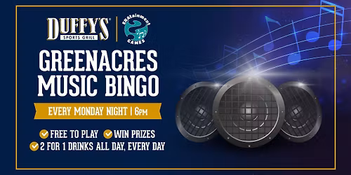 Music Bingo at Duffy's of Greenacres