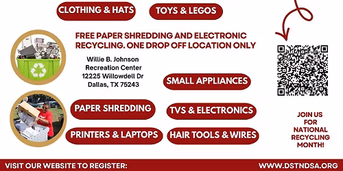 NDSA Impact Day: Free Textile Recycling, Electronics Recycling, and Paper Shredding