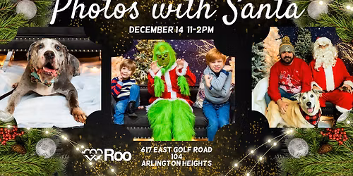 Photos with Santa (or the Grinch) at the Roo Office
