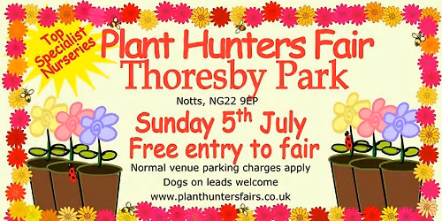 Summer Plant Hunters' Fair at Thoresby Park on Sunday 5th July
