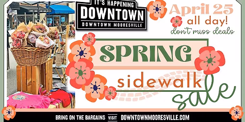 Downtown Mooresville's Spring Sidewalk Sale