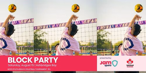 Block Party 2026: 6v6\/4v4 Mixed Rec + Intermediate Beach Volleyball Tournament