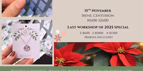Botanical Resin Workshop