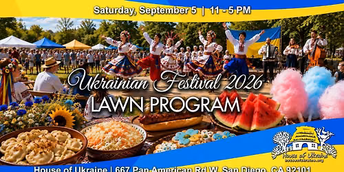 Ukrainian Festival 2026 | Lawn Program