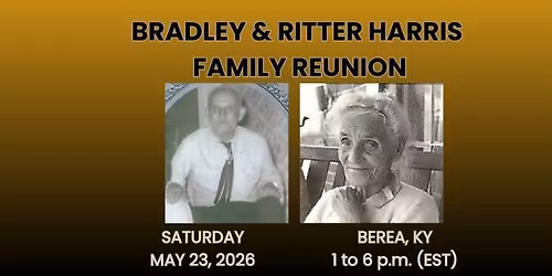 Bradley & Laura Ritter Banks Harris Family Reunion 2026