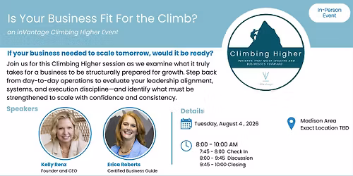 Is Your Business Fit For the Climb?