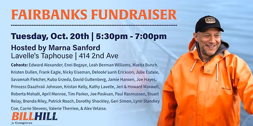 Fairbanks fundraiser to elect Bill Hill
