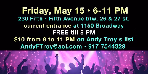 Decades Dance Party at 230 Fifth, Free till 8PM!