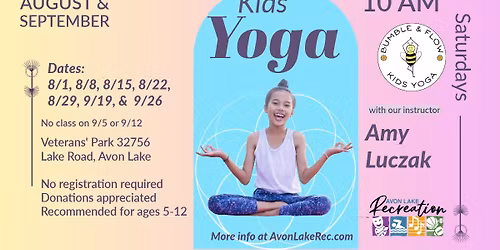 Free Kids Yoga in the Park