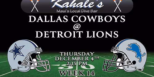 \ud83c\udfc8 Week 14: Dallas Cowboys @ Detroit Lions \ud83c\udfc8