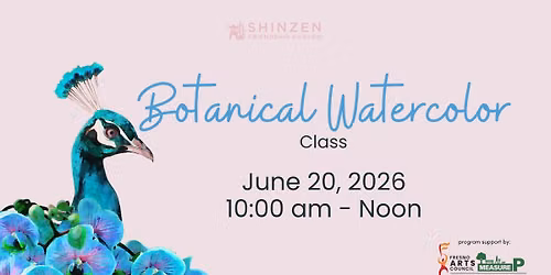 Botanical Watercolor Class - Peacocks