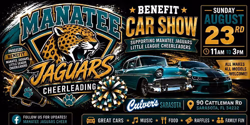 Manatee Jaguars Cheerleading Benefit Car Show