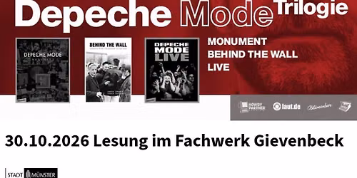 Sascha Lange - Lesung \u201e Die Depeche Mode Trilogie\u201c - Pop im Fachwerk Gievenbeck