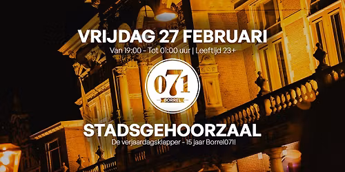 15 JAAR Borrel071 | Stadsgehoorzaal