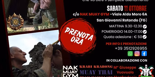 Stage di Muay Boran & Krabi Krabong con Kru Yai Valerio Zadra