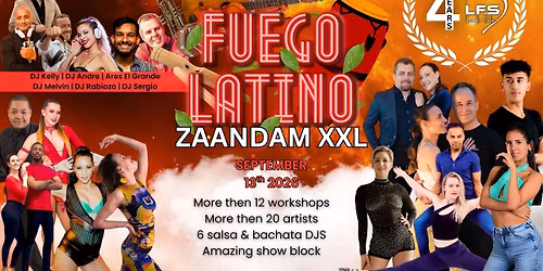 Fuego Latino XXL - Full Day Latin Dance Experience - Zaandam