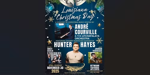 Louisiana Christmas Day at Heymann Performing Arts Center