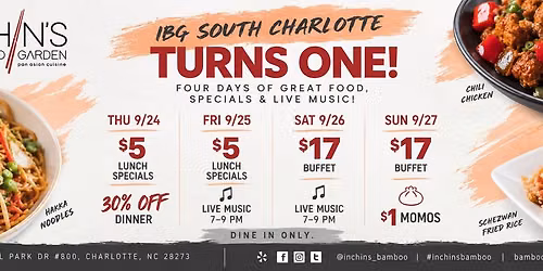 Inchin's South Charlotte Turns ONE! \ud83c\udf89
