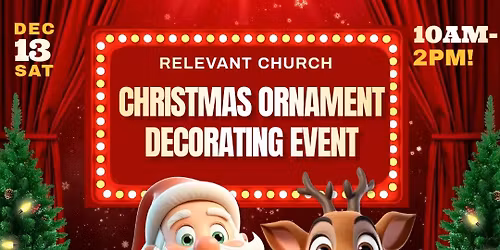 Christmas Ornament Decorating Event