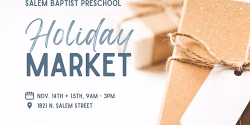 Salem Baptist Preschool Holiday Market