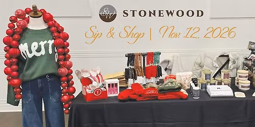 Sip & Shop Vendor Booth
