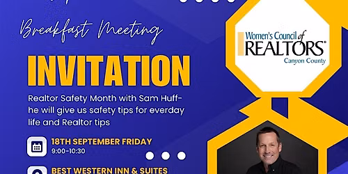 WCR September Breakfast Meeting Realtor Safety Month