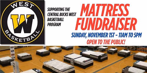 Central Bucks West Basketball Program Mattress Sale Fundraiser