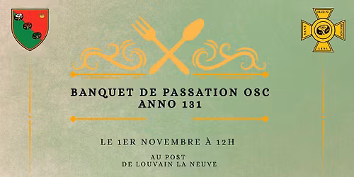 Banquet de Passation OSC 131 - SOLD OUT