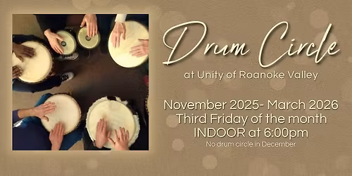 Drum Circle at Unity of Roanoke Valley