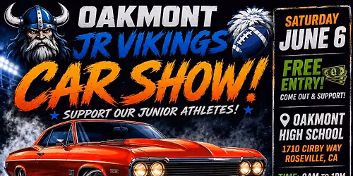 Oakmont jr. Vikings  car show 