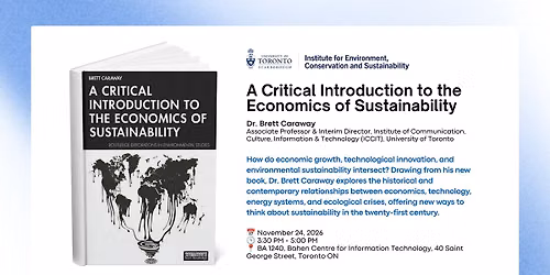 A Critical Introduction to the Economics of Sustainability