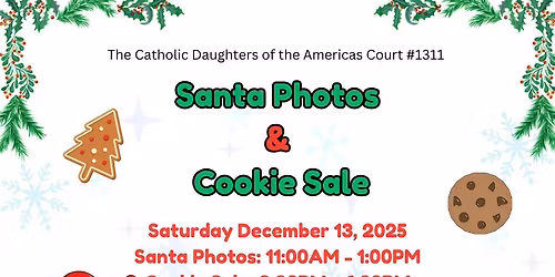 Santa Photos & Cookie Sale 