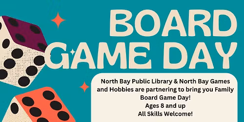 Board Game Day at North Bay Public Library
