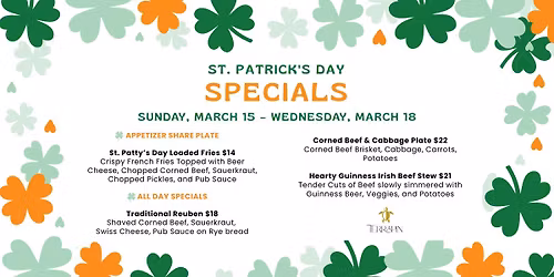 St. Patrick's Day Specials