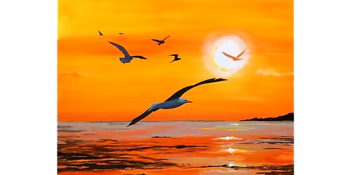 Gull-den Sunset - Paint and Sip in Houston | Classpop!\u2122