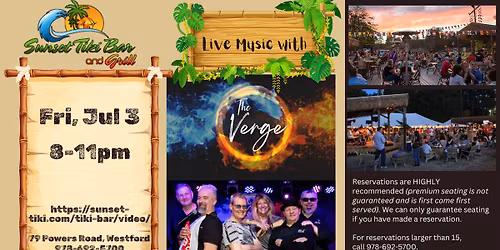 NEW GIG! The Verge at Sunset Tiki!