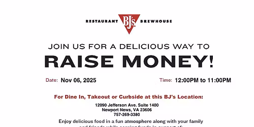 BJ\u2019s Restaurant Fundraising Night