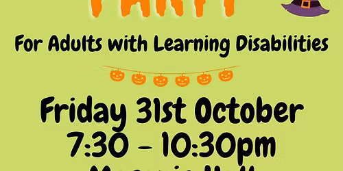 Halloween Disco - for Adults with Learning Disabilities 
