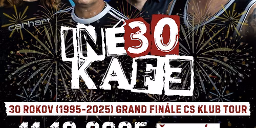 INEKAFE - 11.12.2025, BRATISLAVA, MMC - \u0160PECI\u00c1L - 30 ROKOV (1995 \u2013 2025) GRAND FIN\u00c1LE CS KLUB TOUR