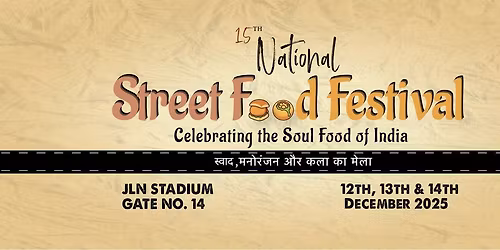15th National Street food festival