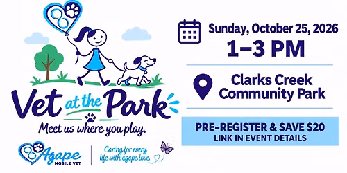 Vet at the Park - Agape Pet Wellness Day