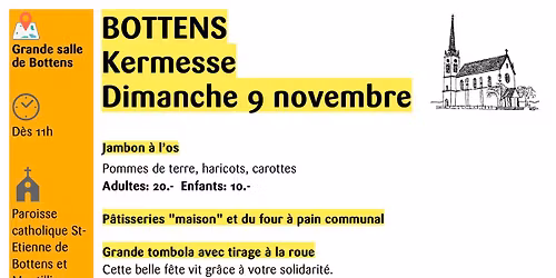 Bottens : kermesse de la paroisse catholique St-Etienne