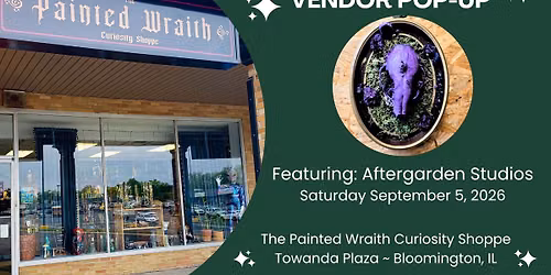Vendor Pop-Up Featuring Aftergarden Studios