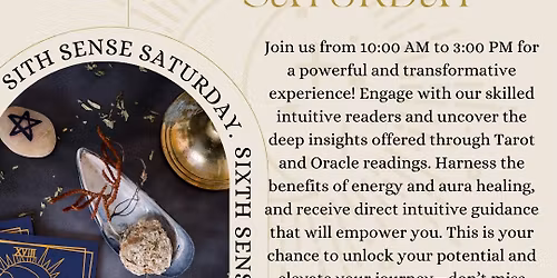 Sixth Sense Saturday