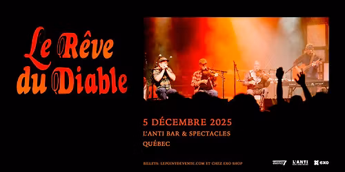 Le R\u00eave du Diable \/\/ Vendredi 5 d\u00e9cembre 2025  \/\/ L'Anti Bar & Spectacles