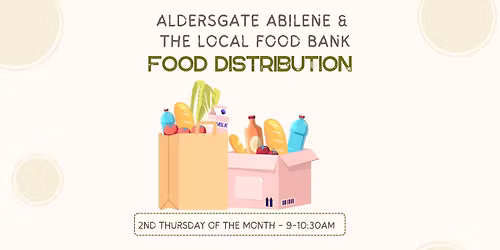 Food Distribution - 2nd Thursday Each Month