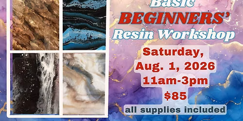 Basic BEGINNERS' Resin Workshop