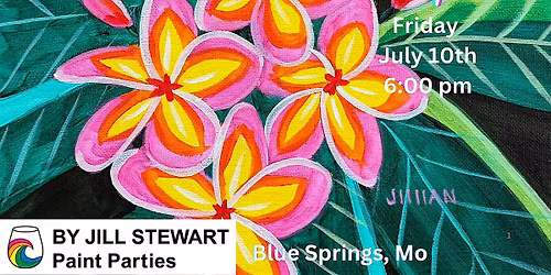 Hawaii Floral Paint Party