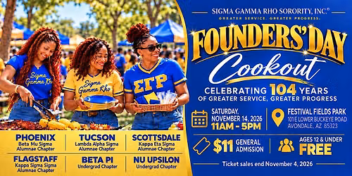 Sigma Gamma Rho Sorority Inc. Founders' Day Cookout